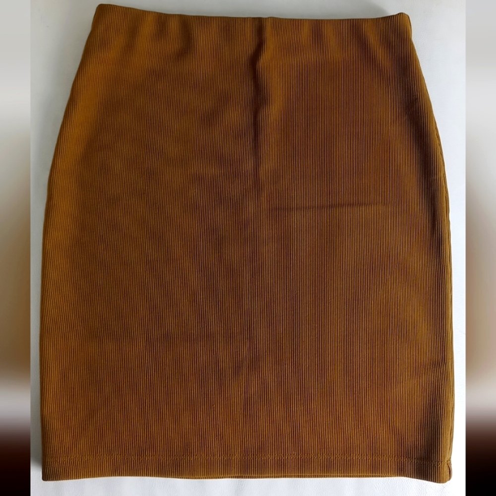 Forever 21 Dark Mustard Mini Pencil skirt